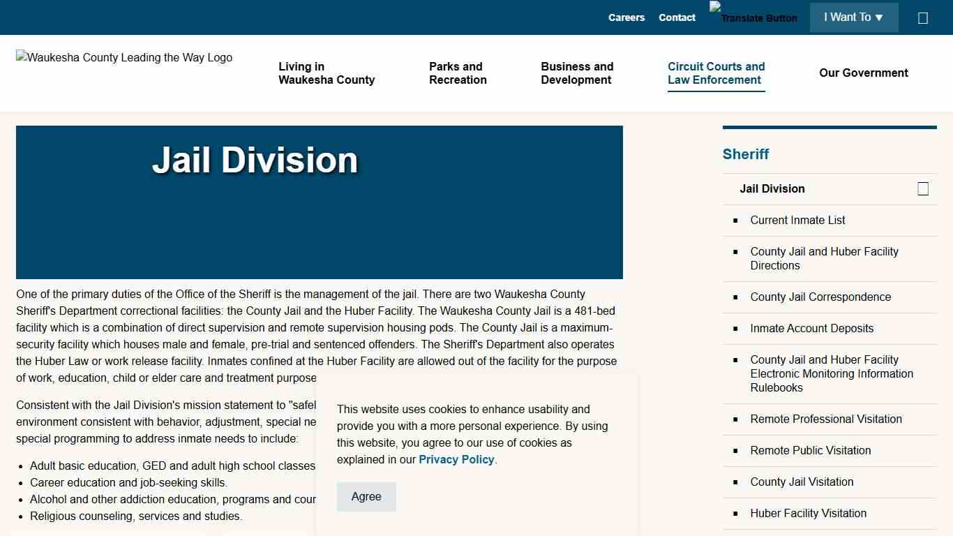 Jail Division | Waukesha County